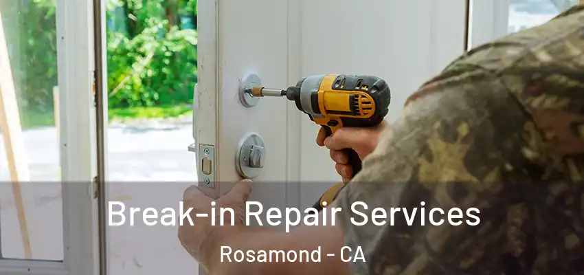 Break-in Repair Services Rosamond - CA